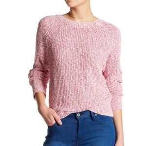 Free People Electric City Pullover Sweater Pink Large